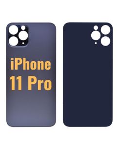 Back Glass Cover for iPhone 11 Pro (5.8 inches) - Black (High Quality)
