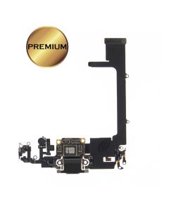 Charging Port Flex Cable with Interconnect Board for iPhone 11 Pro (5.8 inches)(High Quality) - Black