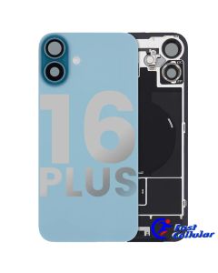 BACK GLASS WITH STEEL PLATE WITH MAGSAFE MAGNET PRE-INSTALLED COMPATIBLE FOR IPHONE 16 Plus - Teal