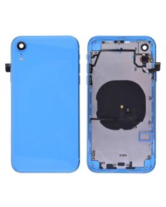 iPhone XR Back Housing with Small Parts Pre-installed (6.1 inches)(High Quality) - Blue