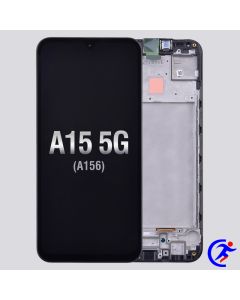 Samsung Galaxy A15 5G A156U / A15 4G (2023) A155 Screen Digitizer Assembly with Frame (Refurbished) (for America Version)- Black
