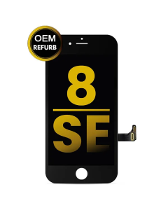 Refurbished LCD Assembly Compatible For IPhone SE (2020 / 2022) iPhone 8 (Black) OEM