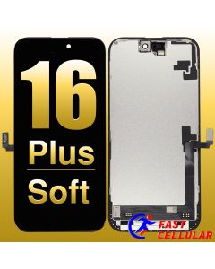 Apple iPhone 16 Plus Soft OLED Screen Digitizer Assembly with Portable IC (SOFT RJ 120 Hz)