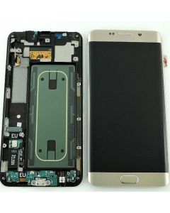 Samsung Galaxy S6 Edge+ Plus G928 LCD Screen Display with Digitizer Touch Panel with charging port and frame - Gold Platinum