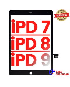 For Apple iPad 7 (2019) iPad 8 (2020) iPad 9 (2021) Touch Screen Digitizer for (10.2 inches)(Original Refurbished) - Black