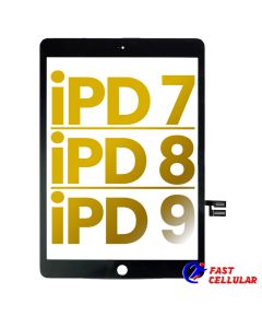 For Apple iPad 7 (2019) iPad 8 (2020) iPad 9 (2021) Touch Screen Digitizer for (10.2 inches)(Real Copper) - Black