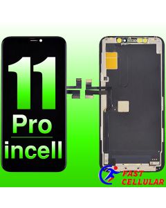 Apple iPhone 11 Pro Screen Display with Touch Digitizer Panel and Frame (5.8 inches)(INCELL JK V3.0) Black