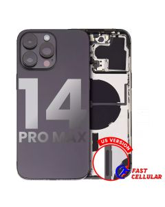 Back Housing with Small Parts for iPhone 14 Pro Max (US Version) – Black
