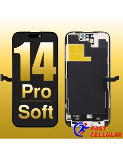 Soft OLED Screen Digitizer Assembly with Portable IC for iPhone 14 Pro (Soft OLED Tiger 120 Hz)