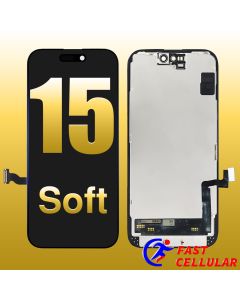 Apple iPhone 15 Soft OLED Screen Digitizer Assembly with Portable IC (SOFT RJ 120 Hz)