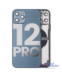 Back Housing with Small Parts Pre-installed for iPhone 12 Pro (for America Version) - Sierra Blue A2406 A2407 A2408 A2341