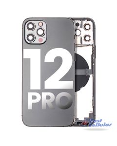 Back Housing with Small Parts Pre-installed for iPhone 12 Pro (for America Version) - Graphite A2406 A2407 A2408 A2341