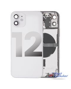 Apple iPhone 12 Back Housing with Small Parts Pre-installed if it is broken- White