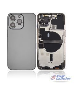 BACK HOUSING With SMALL COMPONENTS PRE-INSTALLED COMPATIBLE FOR IPHONE 13 PRO (GRAPHITE) A2483 A2636 A2639 A2640 A2638