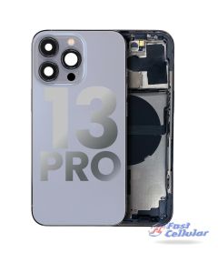 BACK HOUSING With SMALL COMPONENTS PRE-INSTALLED COMPATIBLE FOR IPHONE 13 PRO (SIERRA BLUE) A2483 A2636 A2639 A2640 A2638