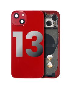 Back Housing with Small Parts Pre-installed for iPhone 13 (for America Version) - Red