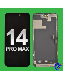 OLED Screen Digitizer Assembly With Frame for iPhone 14 Pro Max (Refurbished) - Black