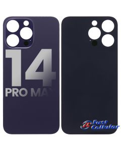 Apple iPhone 14 Pro Max back glass (Large Camera Hole) (Deep Purple)