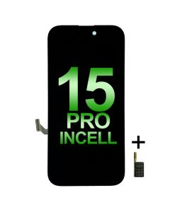 LCD Screen Digitizer Assembly Replacement With Portable IC for iPhone 15 Pro (Incell - THL)