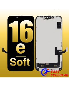 Apple iPhone 16e Soft OLED Screen Digitizer Assembly with Portable IC (SOFT RJ 120 Hz)