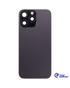 Back Glass With Steel Plate With MagSafe Magnet & Compatible For iPhone 16 Pro - Black Titanium