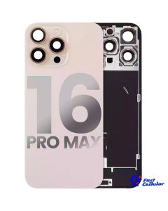 Back Glass With Steel Plate With MagSafe Magnet & Compatible For iPhone 16 Pro Max - Desert Titanium