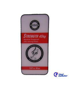 Anti Shock Strength 45KG Ultra Strong Tempered Glass Screen Protector for iPhone 16 Pro Max Screen Protector
