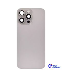 Back Glass With Steel Plate With MagSafe Magnet & Compatible For iPhone 16 Pro - Natural Titanium