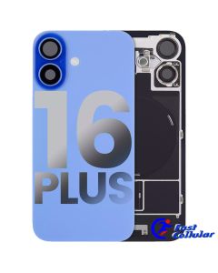 BACK GLASS WITH STEEL PLATE WITH MAGSAFE MAGNET PRE-INSTALLED COMPATIBLE FOR IPHONE 16 Plus (5 COLORS)