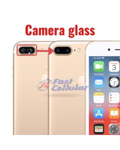 Rear Camera Glass Lens and Cover Bezel Ring for iPhone 7 Plus - Black A1661 | A1784 | A1785