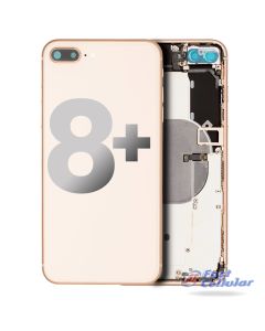 iPhone 8 Plus Back Housing with Small Parts Pre-installed (High Quality) - Gold