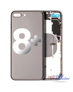 Apple iPhone 8 Plus Back Housing with Small Parts Pre-installed (High Quality) - Black