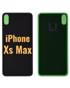 For Apple iPhone XS Max Back Glass replacement part if it is broken (6.5 inches) - Black (High Quality)