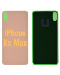 For Apple iPhone XS Max Back Glass replacement part if it is broken (6.5 inches) - Gold (High Quality)