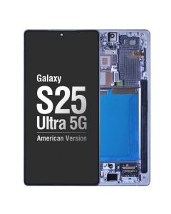 Premium OLED Screen Digitizer Assembly with Frame for Galaxy S25 Ultra 5G (Titanium Black)