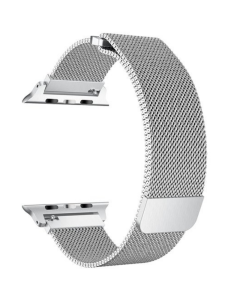 Silver Stainless Steel Apple Watch Strap