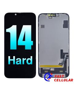 LCD Screen Digitizer Assembly With Frame for iPhone 14 (GX HARD) - Black