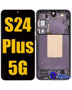 OLED Assembly With Frame Compatible For Samsung Galaxy S24 Plus 5G (USA Version) (Refurbished) (Onyx Black)