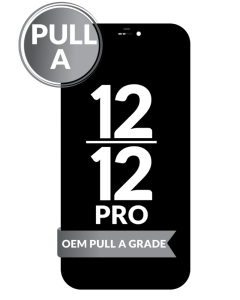Refurbished OEM OLED Screen Digitizer Assembly With Frame for iPhone 12 Pro Max (Refurbished OLED) - Black