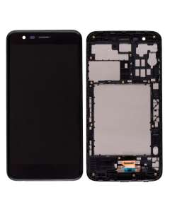 LCD Screen Display with Digitizer Touch Panel and Frame LG K10 2018 K30 LM-X410TK - Black (With Frame)