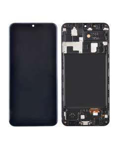 Samsung Galaxy A20 2019 A205U LCD Screen Display with Digitizer Touch Panel (After Market Plus With Frame) - Black