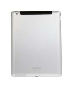 iPad 4 Back Housing, Rear Door Replacement Part for iPad 4 - Metal Silver (Wi-Fi Cellular model) A1460
