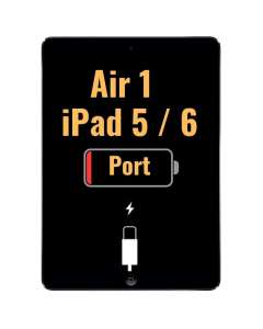 iPad Air iPad 5 (2017) iPad 6 (2018) Charging Port with Flex Cable OEM - Black - A1474 | A1475 | A1476 | A1822 | A1823 | A1893 | A1954