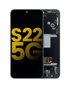 OLED ASSEMBLY WITH FRAME COMPATIBLE FOR SAMSUNG GALAXY S22 5G (PHANTOM BLACK)