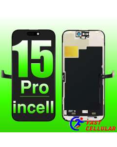 LCD Screen Digitizer Assembly Replacement With Portable IC for iPhone 15 Pro (JK 90HZ incell)