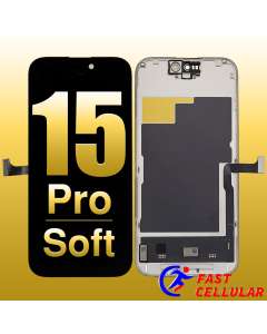 Soft OLED Screen Digitizer Assembly with Portable IC for iPhone 15 Pro (Soft OLED RJ 120Hz)