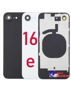 Glass Battery Back Cover with Camera Lens Cover for iPhone 16e (2 Colors)