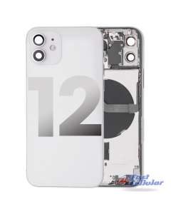 Apple iPhone 12 Back Housing with Small Parts Pre-installed if it is broken- White