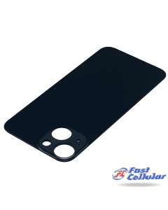 For Apple iPhone 14 Plus back glass (Large Camera Hole) (Black)