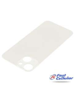 For Apple iPhone 14 Plus back glass (Large Camera Hole) (White)